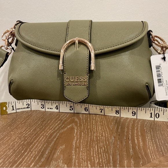 GUESS Los Angeles Harlow Crossbody Handbag - Light Musk - Picture 3 of 6